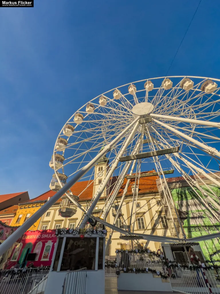 Magisches Maribor Weihnachtsmarkt Winterwunderland Advent im Winter Čarobni Maribor Riesenrad
