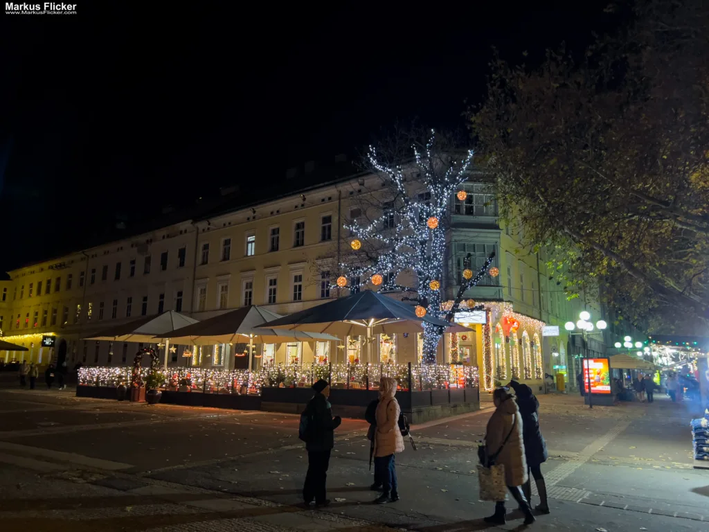 Magisches Maribor Weihnachtsmarkt Winterwunderland Advent im Winter Čarobni Maribor Riesenrad