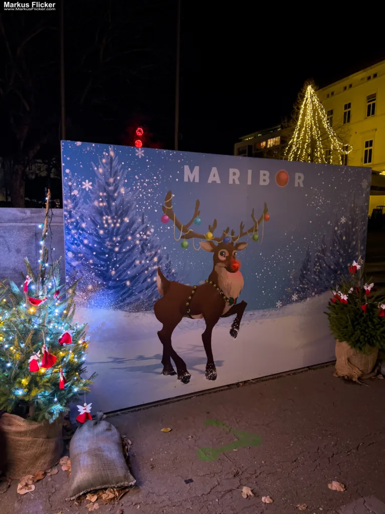 Magisches Maribor Weihnachtsmarkt Winterwunderland Advent im Winter Čarobni Maribor Riesenrad