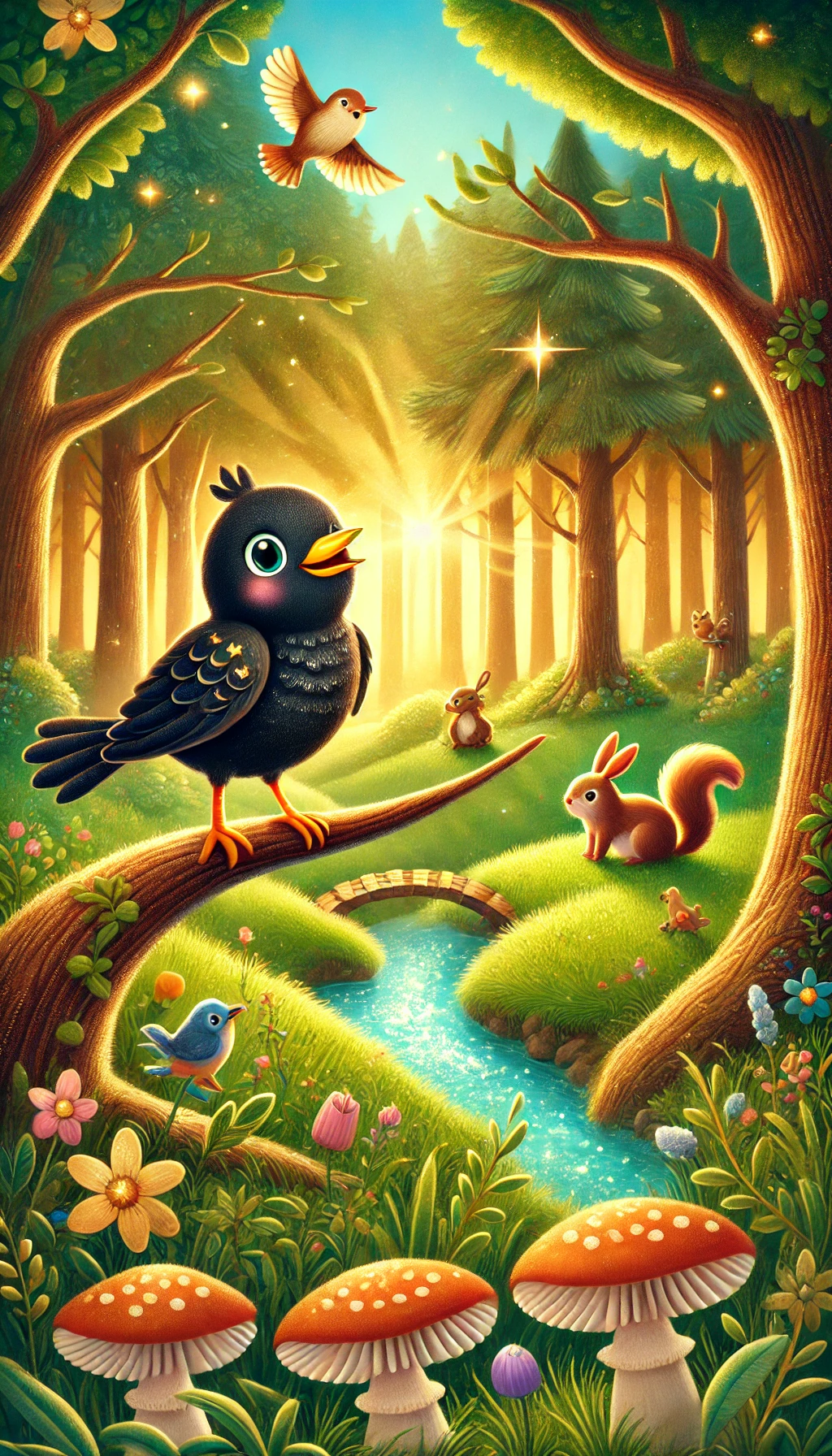 Mehr über den Artikel erfahren Die Abenteuer der kleinen Amsel Mia. 30 Spannende und lehrreiche Kindergeschichten im Wald. Die mutigen Freunde des Waldes. Abenteuer im Herzen des Zauberwaldes. Tierische Helden und ihre magischen Reisen.