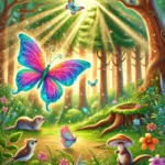 Die Abenteuer von Lila, dem Schmetterling. 30 Spannende und lehrreiche Kindergeschichten im Wald. Die mutigen Freunde des Waldes. Abenteuer im Herzen des Zauberwaldes. Tierische Helden und ihre magischen Reisen.