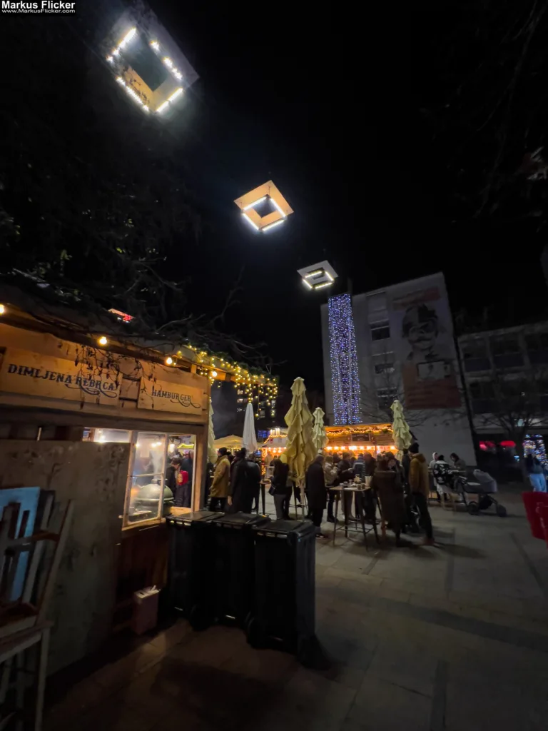 Magisches Maribor Weihnachtsmarkt Winterwunderland Advent im Winter Čarobni Maribor Riesenrad