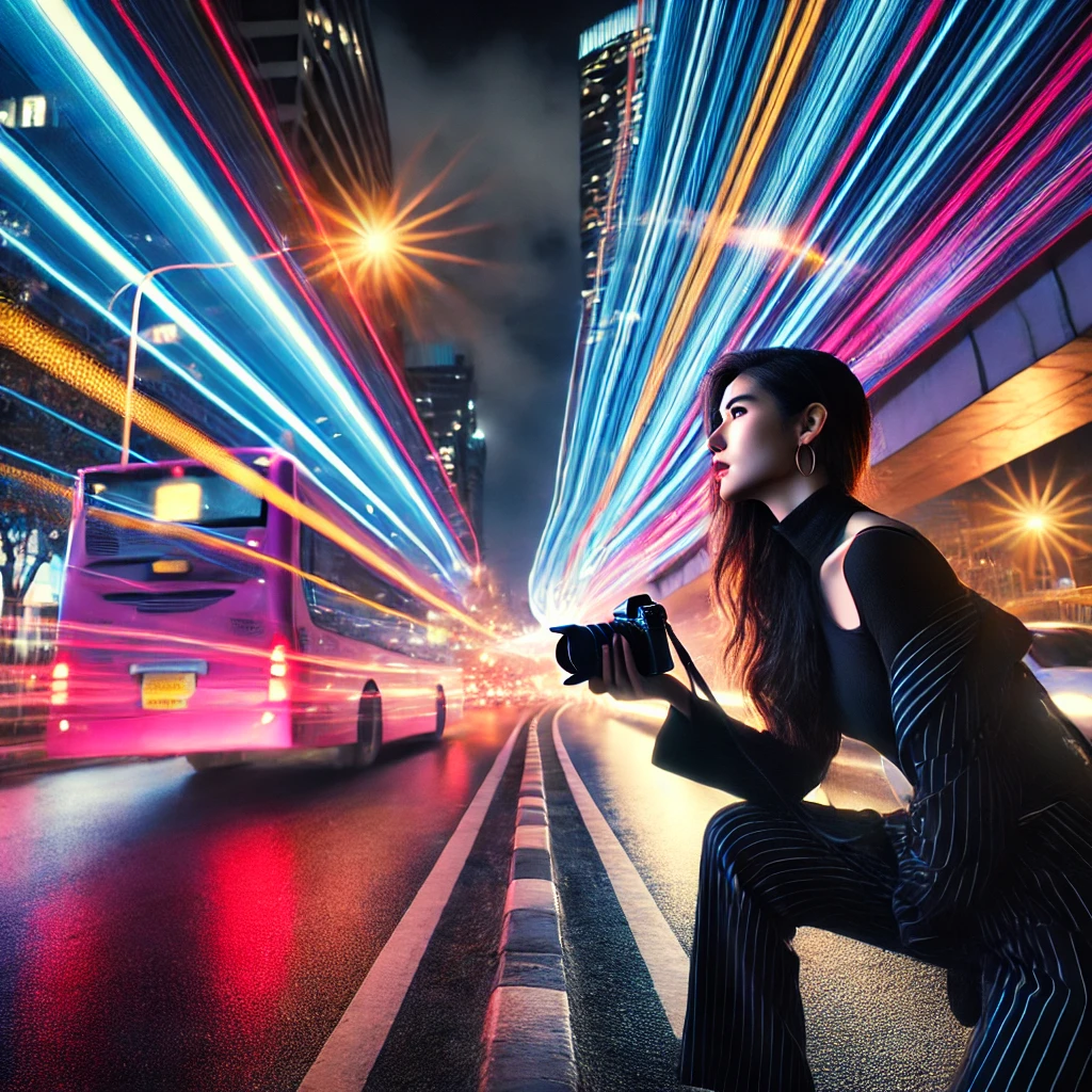 Mehr über den Artikel erfahren Langzeitbelichtungen bei Nacht: Lichter und Bewegung für DIY Fotografie. Kreative DIY-Fotografie – Zuhause, in der Stadt und in der Natur