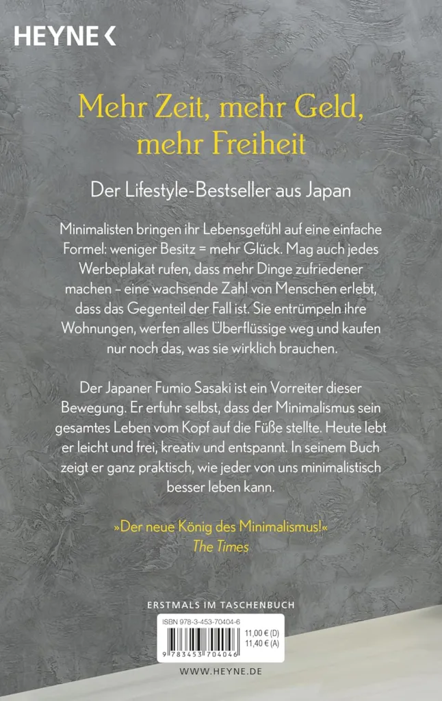 Das kann doch weg!: Das befreiende Gefühl, mit weniger zu leben. 55 Tipps für einen minimalistischen Lebensstil von Fumio Sasaki und Martin Bauer
