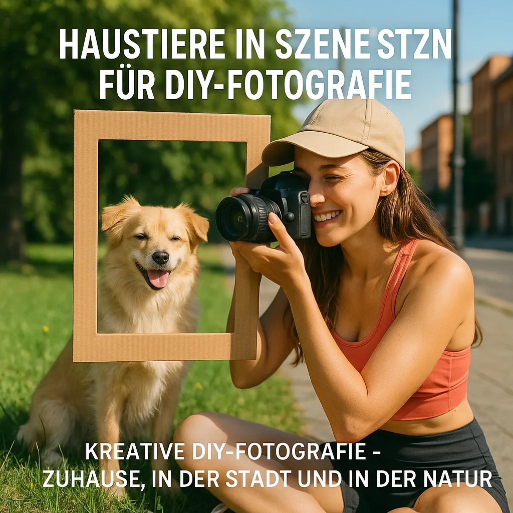 Haustiere in Szene setzen für DIY Fotografie. Kreative DIY-Fotografie – Zuhause, in der Stadt und in der Natur