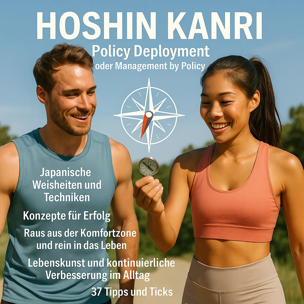 Hoshin Kanri: Policy Deployment oder Management by Policy. Kompassnadel und Management. Japanische Weisheiten und Techniken. Konzepte für Erfolg. Raus aus der Komfortzone und rein in das Leben. Lebenskunst und kontinuierliche Verbesserung im Alltag. 37 Tipps und Tricks