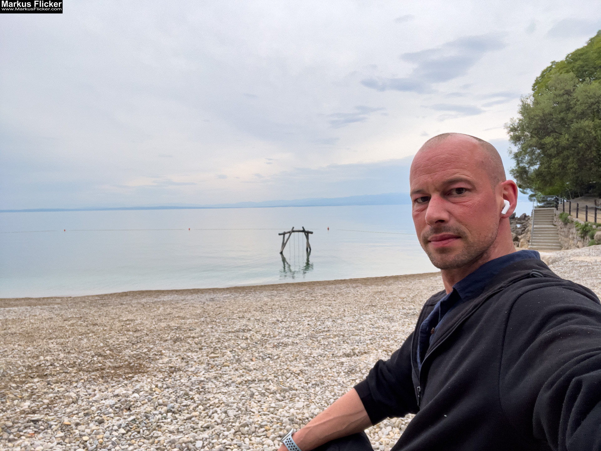 Beach Plaža Peharovo Lovran Ufer Küste Primorje-Gorski kotar Lorbeer Istrien Kroatien Adria #visitcroatia #visitlovran