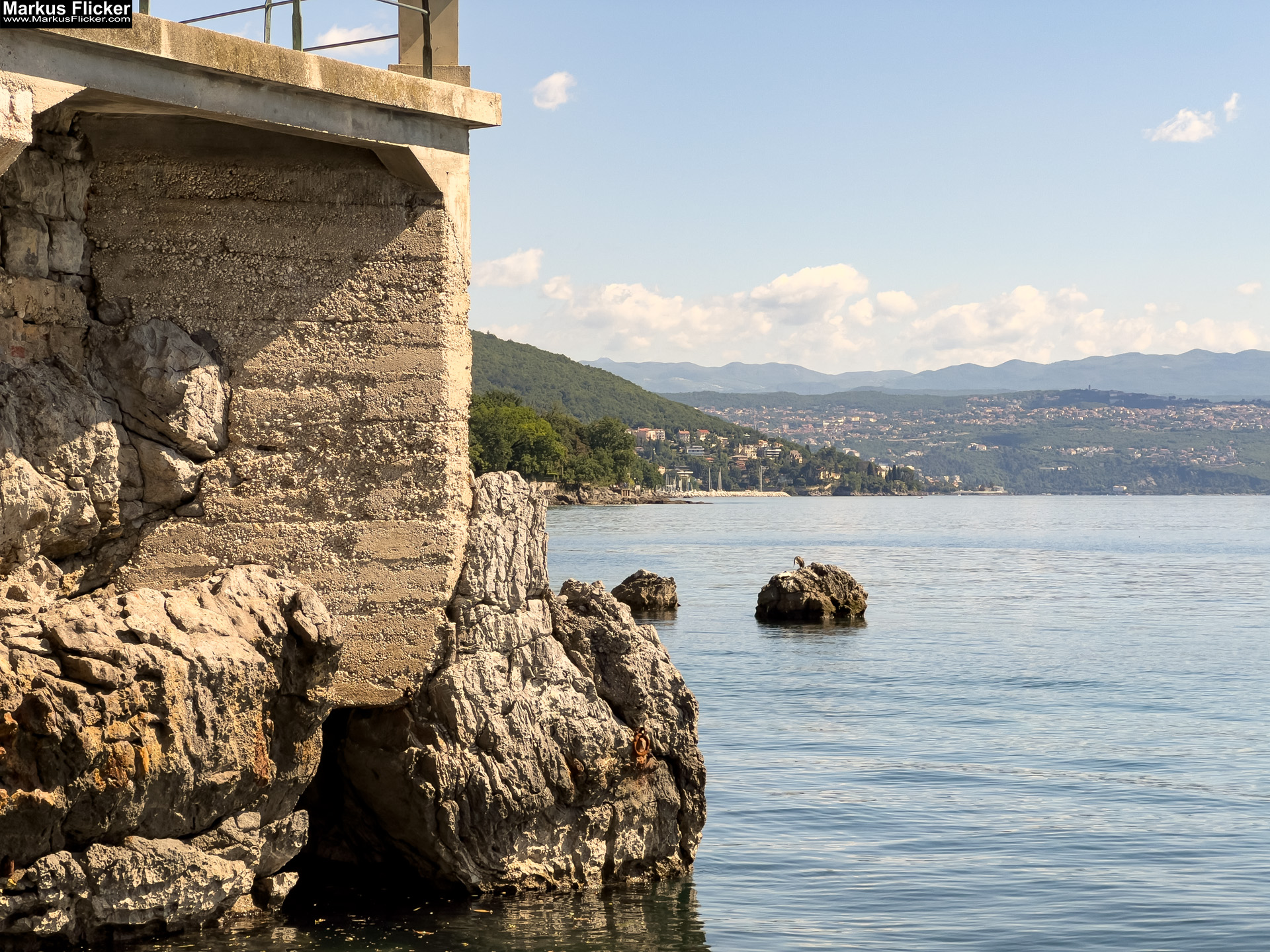 Lungomare Promenade Lovran Ufer Küste Primorje-Gorski kotar Lorbeer Istrien Kroatien Adria #visitcroatia #visitlovran