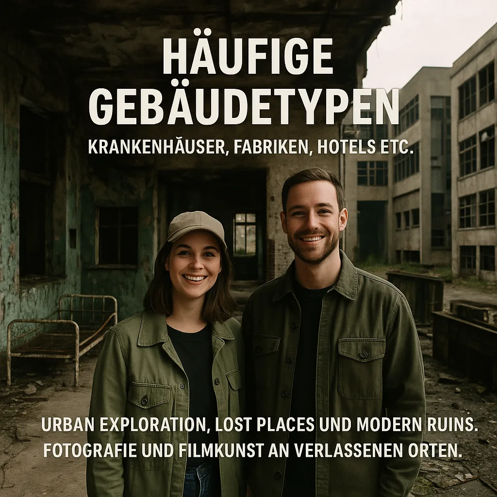 Häufige Gebäudetypen: Krankenhäuser, Fabriken, Hotels etc. ... Urban Exploration, Lost Places und Modern Ruins: Fotografie und Filmkunst an verlassenen Orten