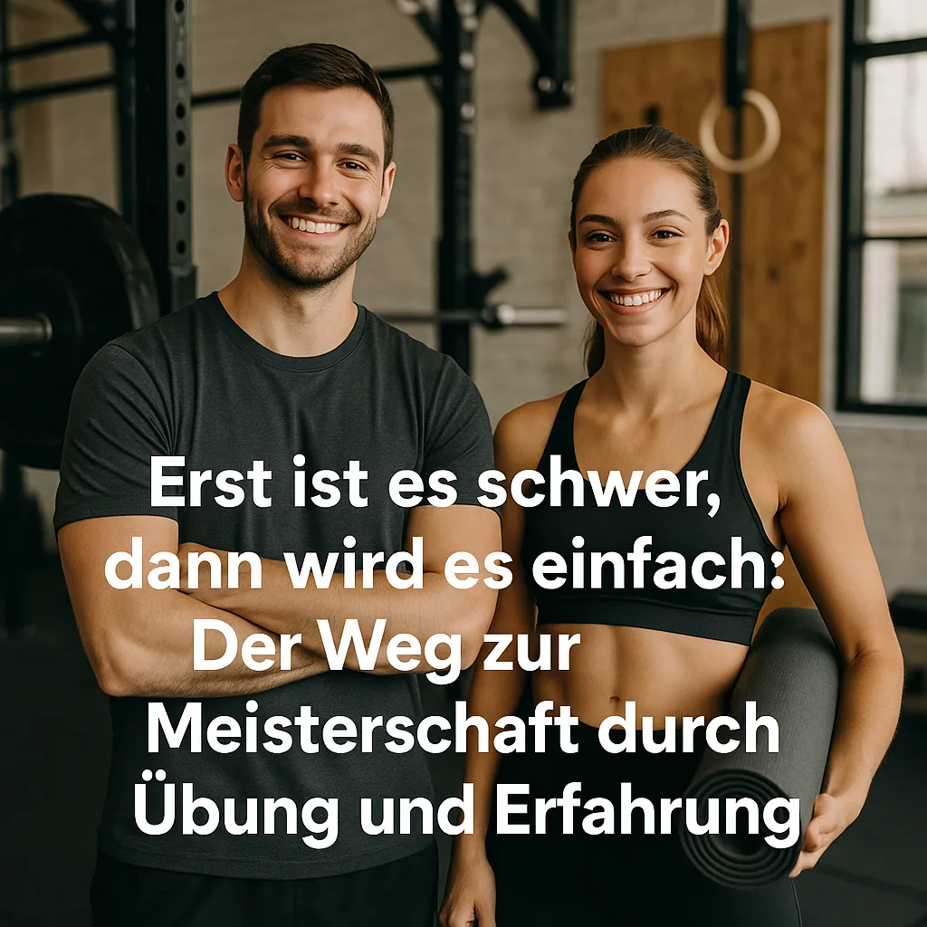 Erst ist es schwer, dann wird es einfach: Der Weg zur Meisterschaft durch Übung und Erfahrung