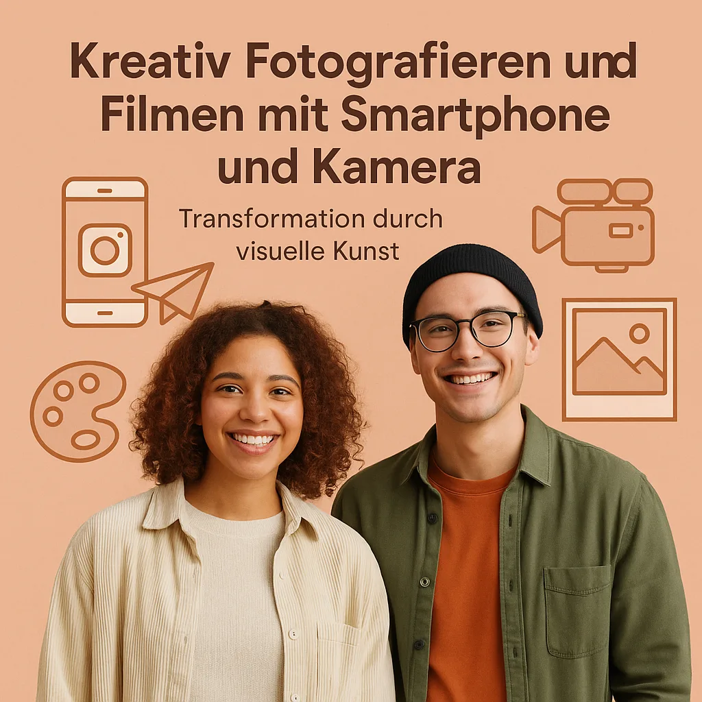 Kreativ Fotografieren und Filmen mit Smartphone und Kamera: Transformation durch visuelle Kunst