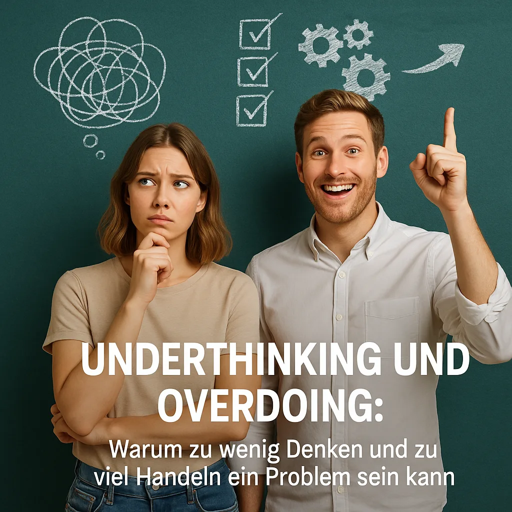 Underthinking und Overdoing: Warum zu wenig Denken und zu viel Handeln ein Problem sein kann