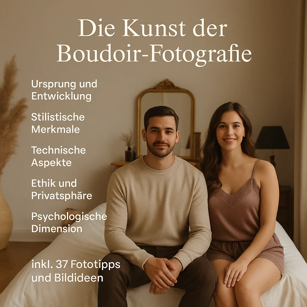 Die Kunst der Boudoir-Fotografie. Ursprung und Entwicklung. Stilistische Merkmale. Technische Aspekte. Ethik und Privatsphäre. Psychologische Dimension inkl. 37 Fototipps und Bildideen