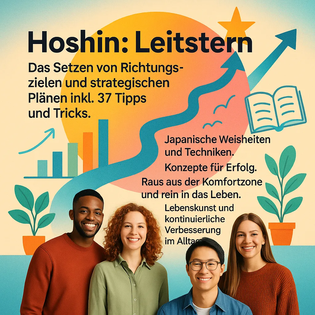 Hoshin: Leitstern, das Setzen von Richtungszielen und strategischen Plänen inkl. 37 Tipps und Tricks. Japanische Weisheiten und Techniken. Konzepte für Erfolg. Raus aus der Komfortzone und rein in das Leben. Lebenskunst und kontinuierliche Verbesserung im Alltag. 37 Tipps und Tricks