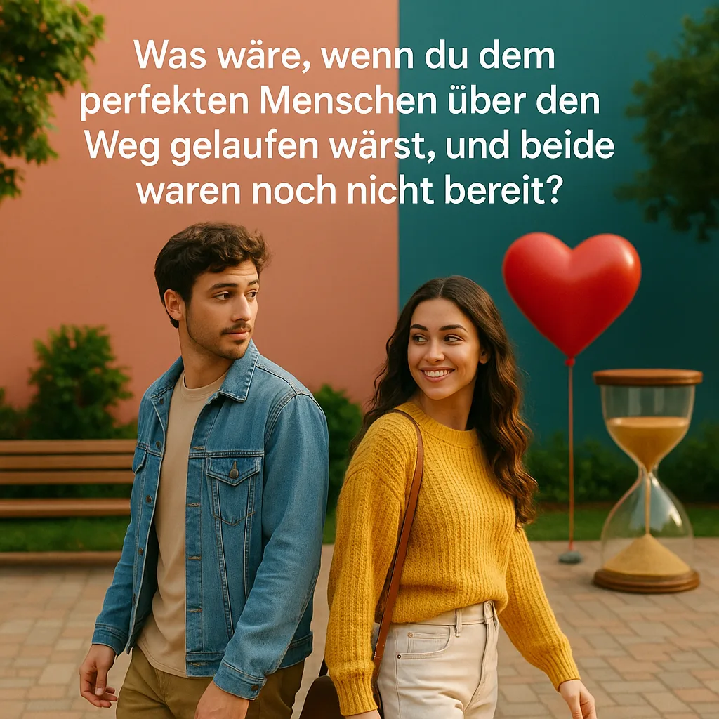 Was wäre, wenn du dem perfekten Menschen über den Weg gelaufen wärst, und beide waren noch nicht bereit?! #GedankenZumLeben