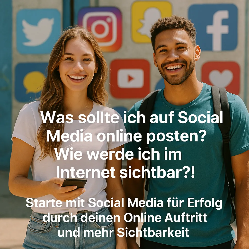 Was sollte ich auf Social Media online posten? Wie werde ich im Internet sichtbar?!: Starte mit Social Media für Erfolg durch deinen Online Auftritt und mehr Sichtbarkeit