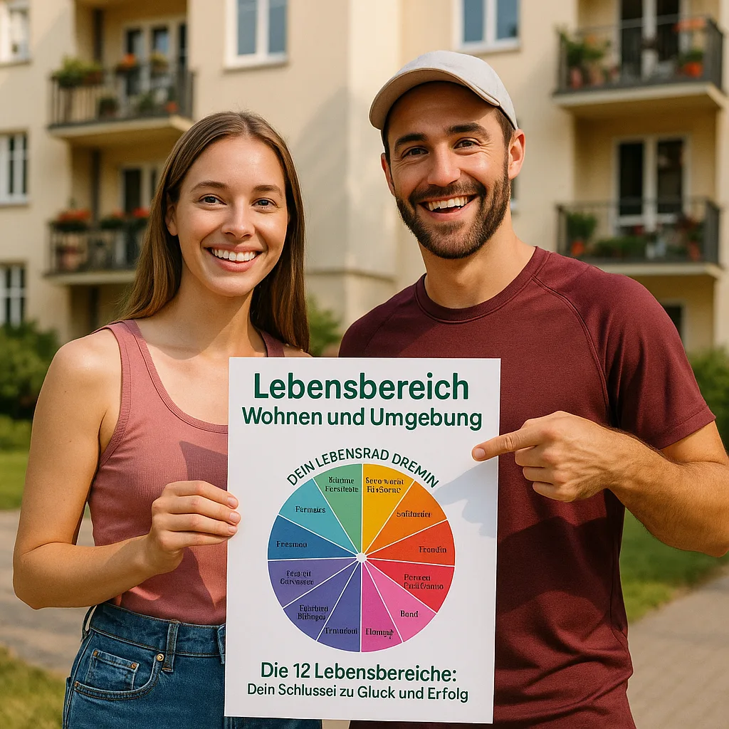 Lebensbereich Wohnen und Umgebung. Dein Lebensrad drehen: 12 Schlüsselbereiche für ein Erfülltes Leben: Die 12 Lebensbereiche: Dein Schlüssel zu Glück und Erfolg