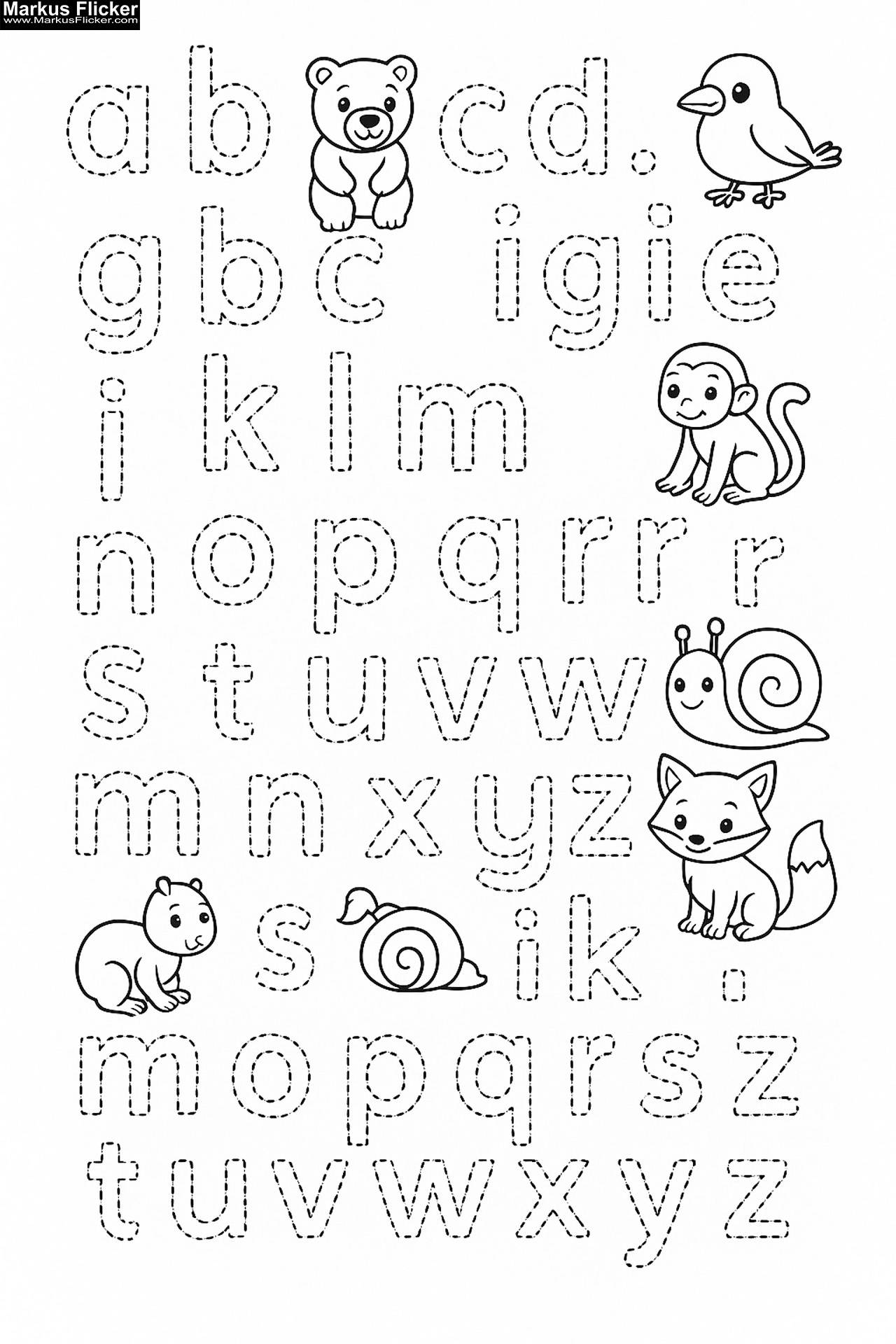 Mein Tierisches ABC – Ausmalspaß mit 26 Freunden. Alphabet lernen. ABC & Tiere – Buchstaben lernen mit Farben. Buchstaben malen, Tiere entdecken! Lernspaß mit Tieren. Malen, Lernen, Staunen inkl. Wimmelbilder zum Ausmalen