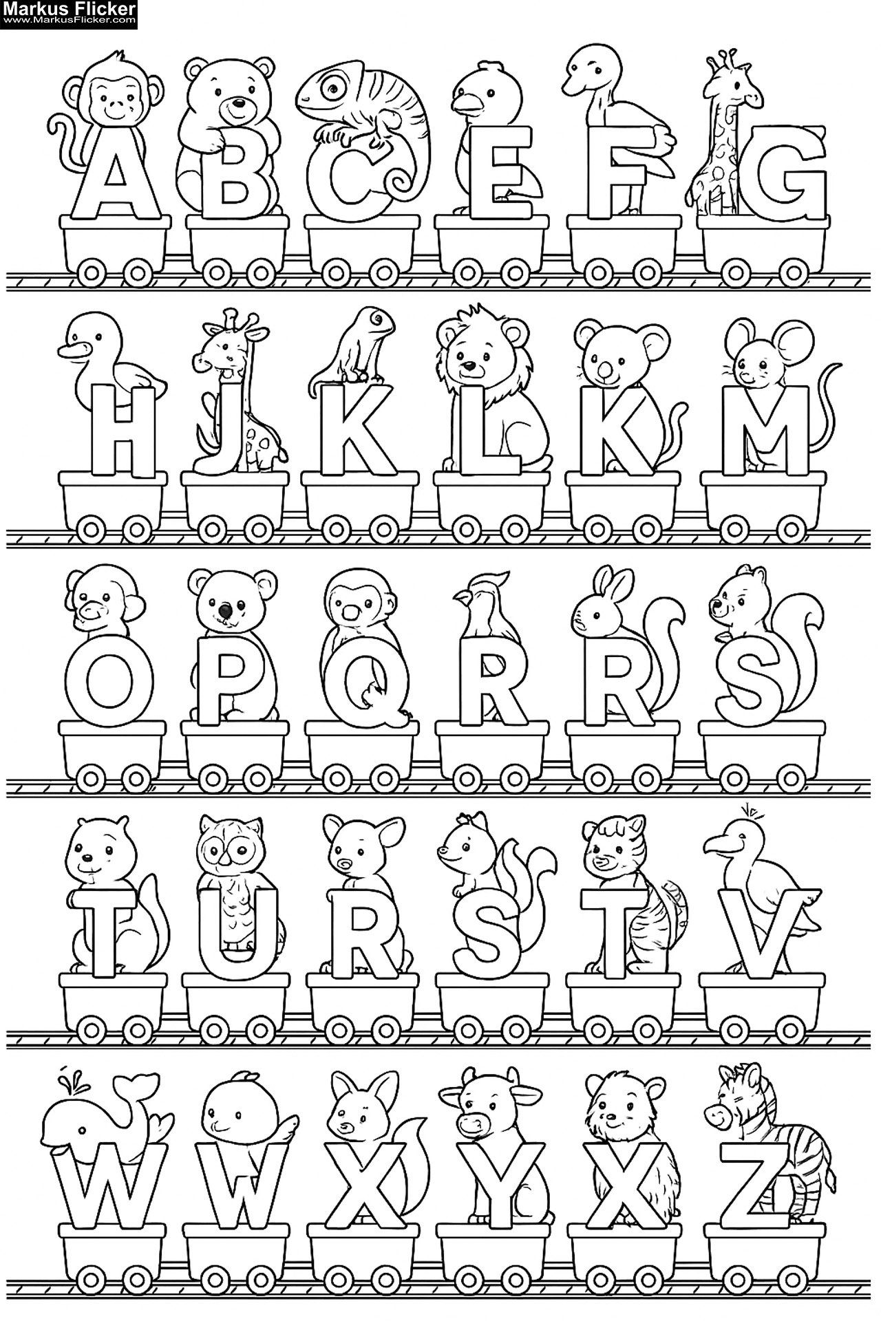 Mein Tierisches ABC – Ausmalspaß mit 26 Freunden. Alphabet lernen. ABC & Tiere – Buchstaben lernen mit Farben. Buchstaben malen, Tiere entdecken! Lernspaß mit Tieren. Malen, Lernen, Staunen inkl. Wimmelbilder zum Ausmalen