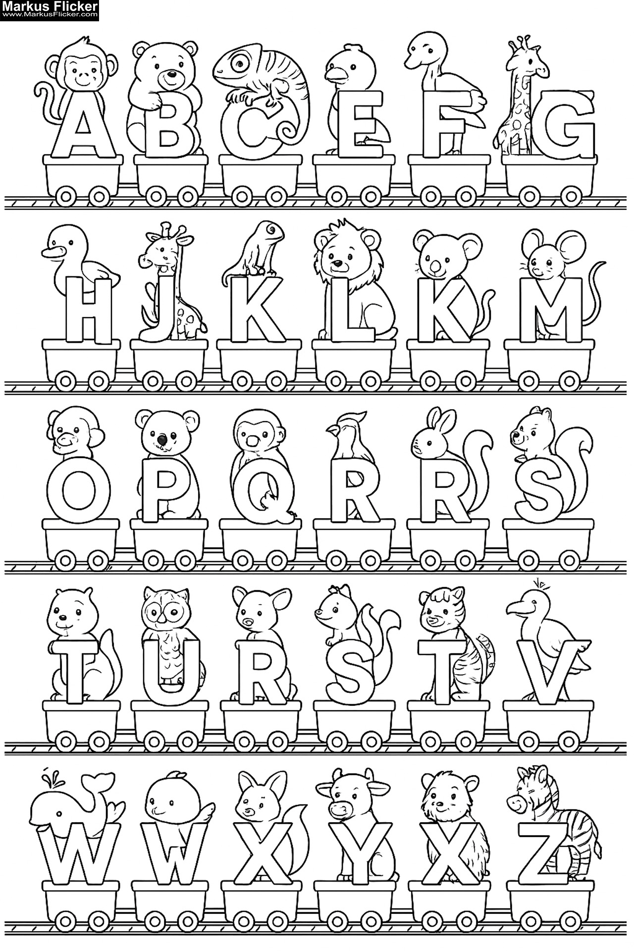 Mein Tierisches ABC – Ausmalspaß mit 26 Freunden. Alphabet lernen. ABC & Tiere – Buchstaben lernen mit Farben. Buchstaben malen, Tiere entdecken! Lernspaß mit Tieren. Malen, Lernen, Staunen inkl. Wimmelbilder zum Ausmalen