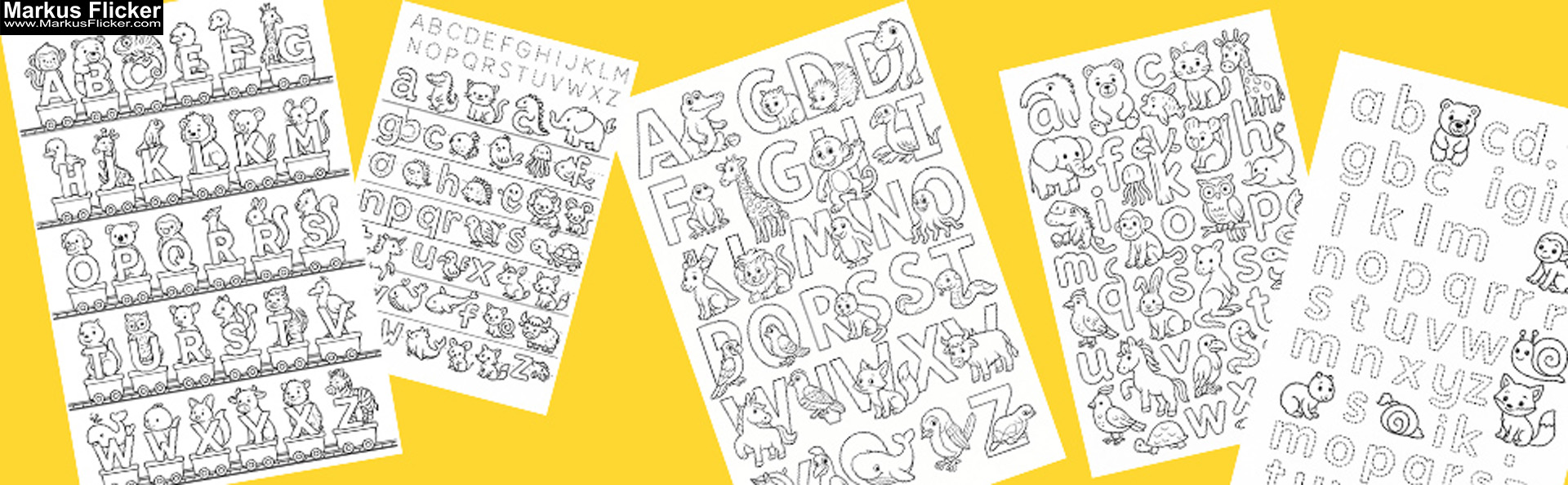 Mein Tierisches ABC – Ausmalspaß mit 26 Freunden. Alphabet lernen. ABC & Tiere – Buchstaben lernen mit Farben. Buchstaben malen, Tiere entdecken! Lernspaß mit Tieren. Malen, Lernen, Staunen inkl. Wimmelbilder zum Ausmalen