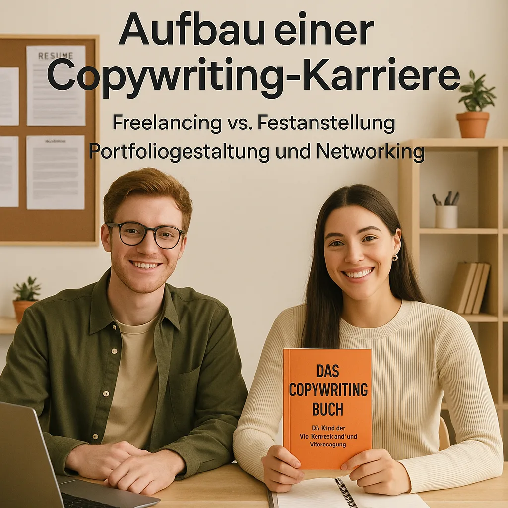 Aufbau einer Copywriting-Karriere. Freelancing vs. Festanstellung. Portfoliogestaltung und Networking. Das Copywriting Buch. Die Kunst der Wortgewandtheit und Überzeugung mit deinem Werbetext