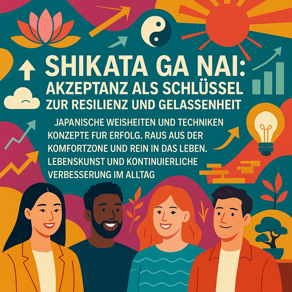 Shikata ga nai: Akzeptanz als Schlüssel zur Resilienz und Gelassenheit inkl. 37 Tipps und Tricks. Japanische Weisheiten und Techniken. Konzepte für Erfolg. Raus aus der Komfortzone und rein in das Leben. Lebenskunst und kontinuierliche Verbesserung im Alltag.