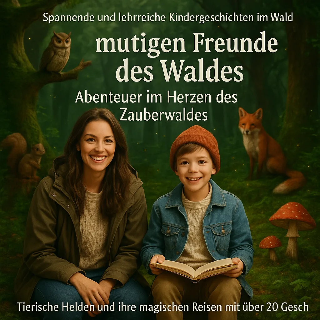 Spannende und lehrreiche Kindergeschichten im Wald. Die mutigen Freunde des Waldes. Abenteuer im Herzen des Zauberwaldes. Tierische Helden und ihre magischen Reisen mit über 20 Geschichten