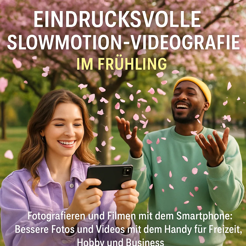 Eindrucksvolle Slowmotion Videografie mit dem Smartphone im Frühling Frühlingsanfang Videography. Fotografieren und Filmen mit dem Smartphone: Bessere Fotos und Videos mit dem Handy für Freizeit, Hobby und Business
