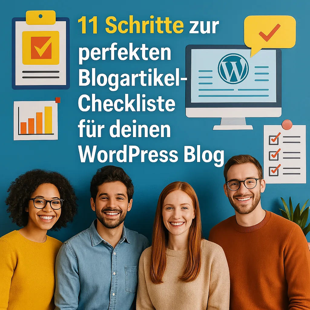 Mehr über den Artikel erfahren 11 Schritte zur perfekten Blogartikel Checkliste für deinen WordPress Blog inkl. ChatGPT Promt Vorschlag