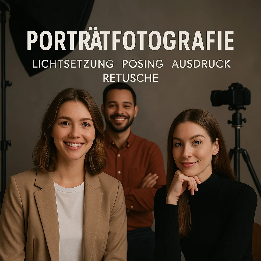 Porträtfotografie: Lichtsetzung, Posing, Ausdruck, Retusche