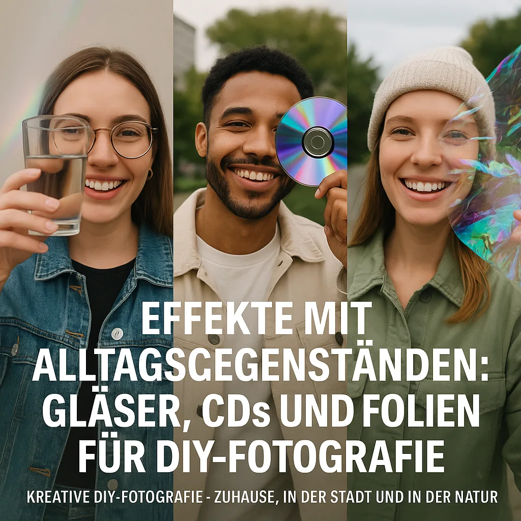Effekte mit Alltagsgegenständen: Gläser, CDs und Folien für DIY Fotografie. Kreative DIY-Fotografie – Zuhause, in der Stadt und in der Natur