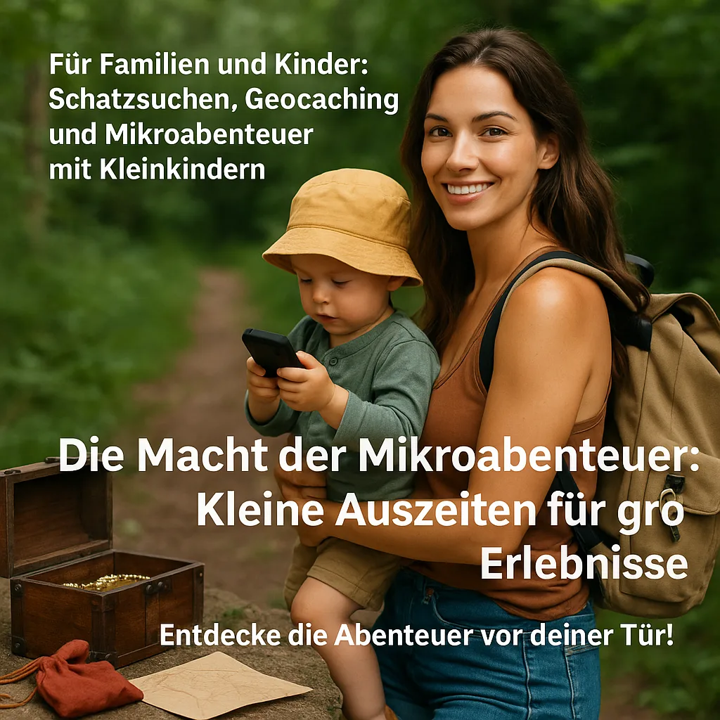 Für Familien und Kinder: Schatzsuchen, Geocaching und Mikroabenteuer mit Kleinkindern. Die Macht der Mikroabenteuer: Kleine Auszeiten für große Erlebnisse: Entdecke die Abenteuer vor deiner Tür!