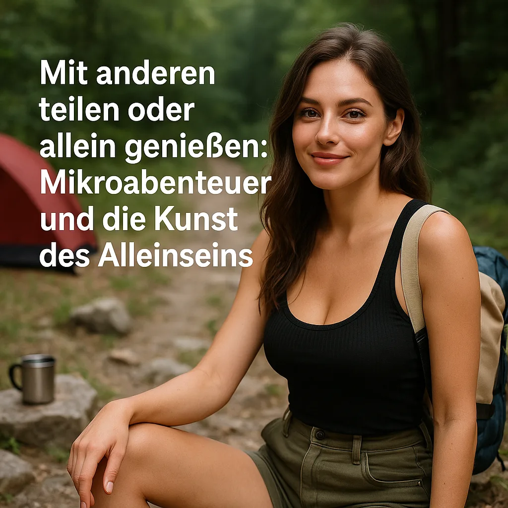 Mit anderen teilen oder allein genießen: Mikroabenteuer und die Kunst des Alleinseins. Die Macht der Mikroabenteuer: Kleine Auszeiten für große Erlebnisse: Entdecke die Abenteuer vor deiner Tür!