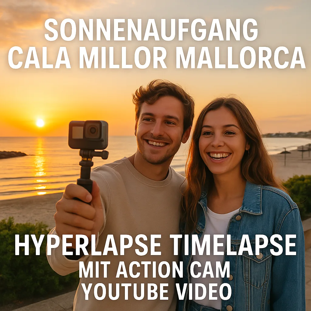Sonnenaufgang Cala Millor Mallorca Hyperlapse Timelapse mit Action Cam YouTube Video