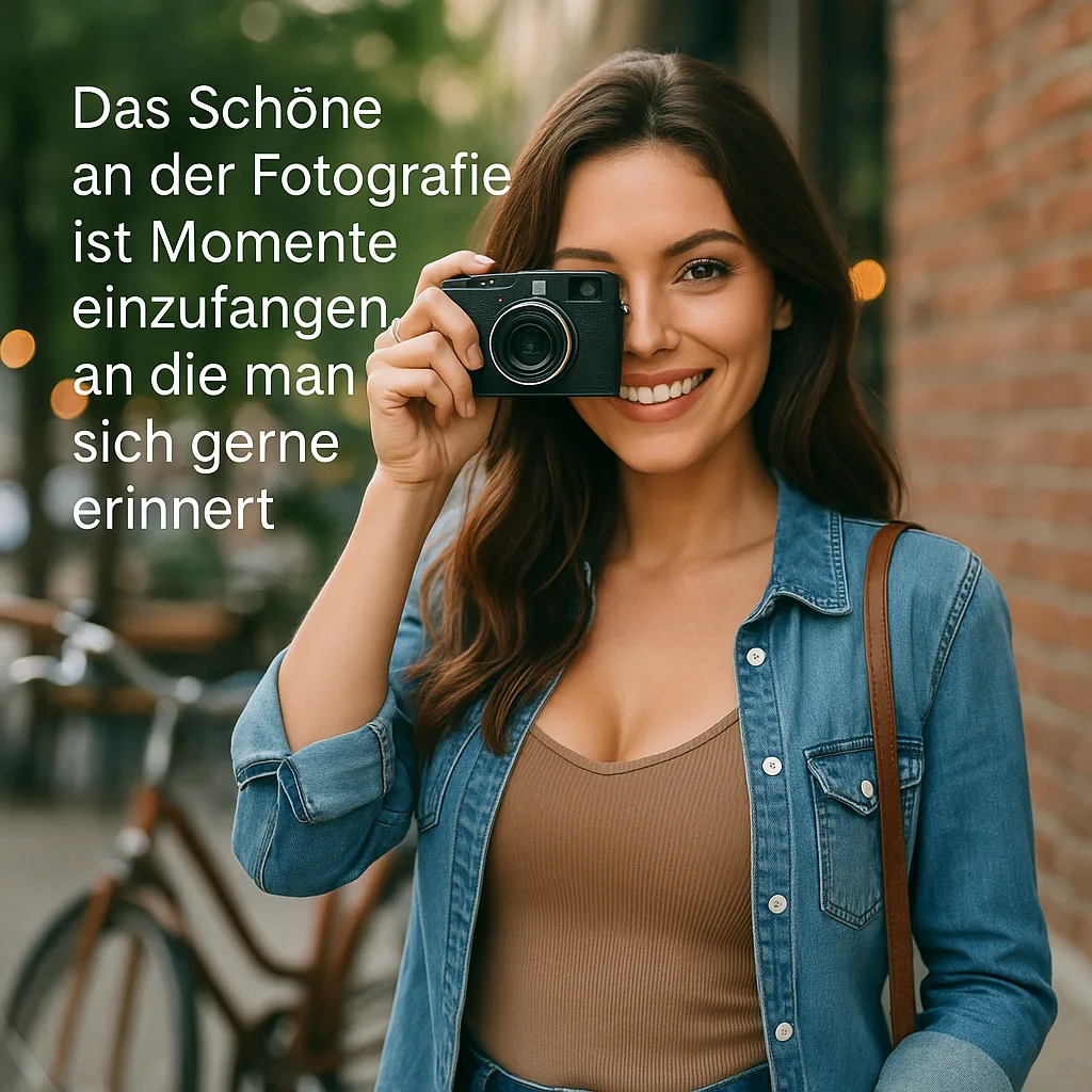 Das Schöne an der Fotografie ist Momente einzufangen, an die man sich gerne erinnert
