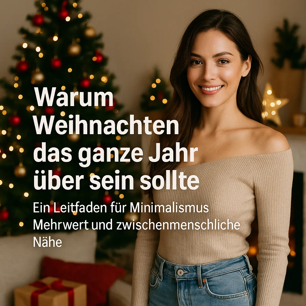 Warum Weihnachten das ganze Jahr über sein sollte: Ein Leitfaden für Minimalismus, Mehrwert und zwischenmenschliche Nähe. Minimalismus Mehr Geld Mehr Zeit Mehr Platz Mehr Leben: Minimalistisch leben, maximal profitieren, maximal genießen, weniger Ballast