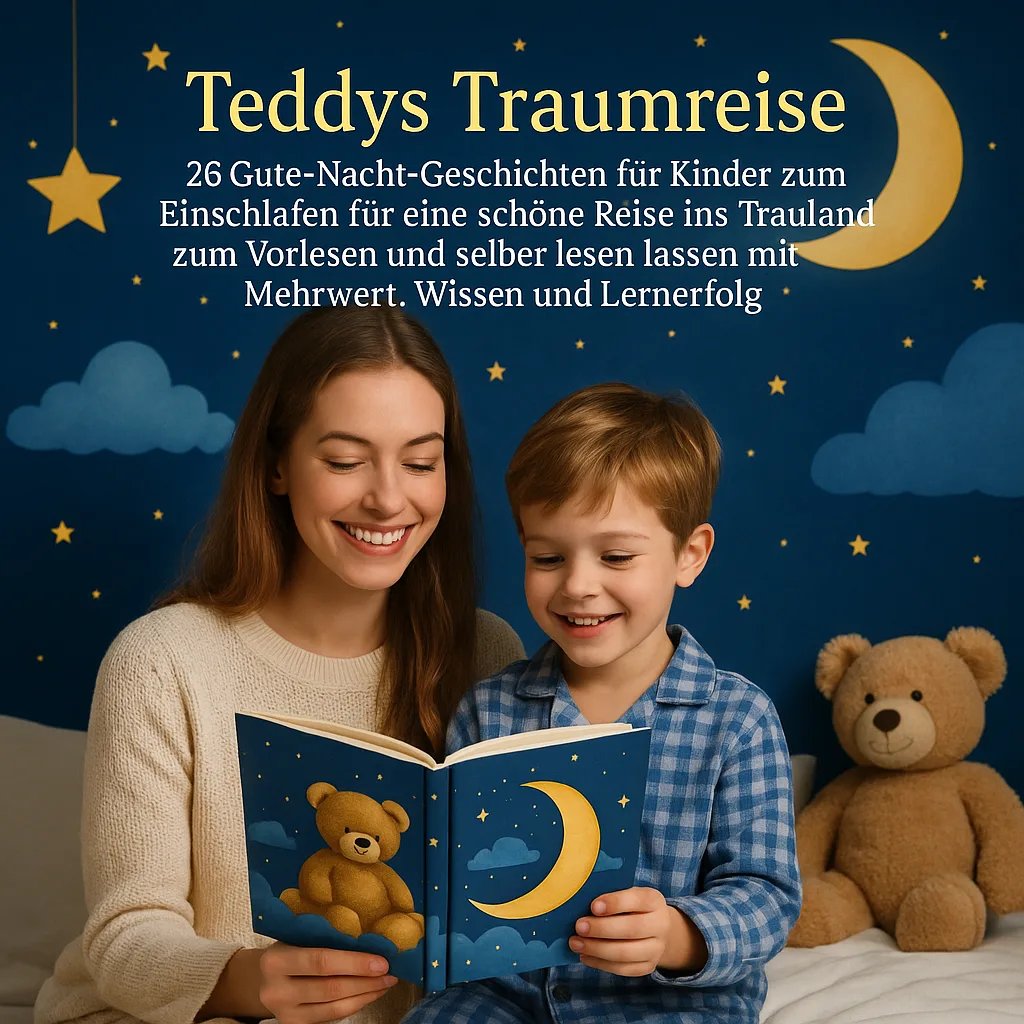 Teddys Traumreise. 26 Gute Nacht Geschichten für Kinder zum Einschlafen für eine schöne Reise ins Traumland zum Vorlesen und selber lesen lassen mit Mehrwert, Wissen und Lernerfolg Kinderbuch