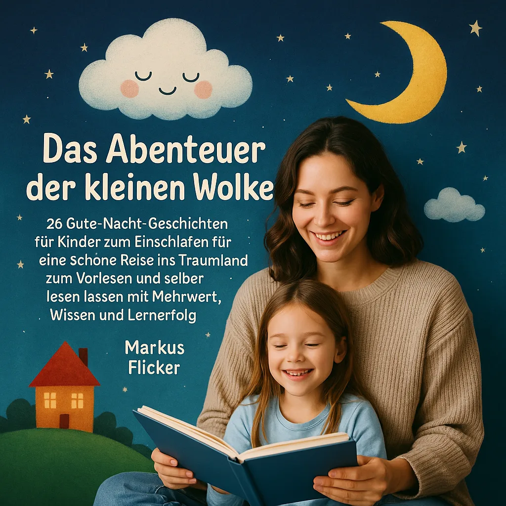 Das Abenteuer der kleinen Wolke. 26 Gute Nacht Geschichten für Kinder zum Einschlafen für eine schöne Reise ins Traumland zum Vorlesen und selber lesen lassen mit Mehrwert, Wissen und Lernerfolg Buch von Markus Flicker