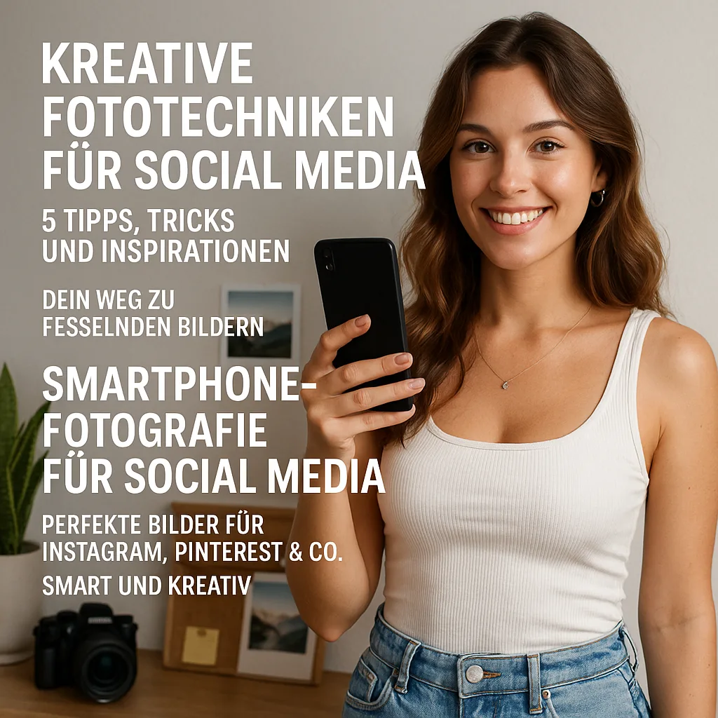 Kreative Fototechniken für Social Media inkl. 5Tipps, Tricks und Inspirationen. Dein Weg zu fesselnden Bildern. Smartphone-Fotografie für Social Media: Perfekte Bilder für Instagram, Pinterest & Co. Smart und kreativ.