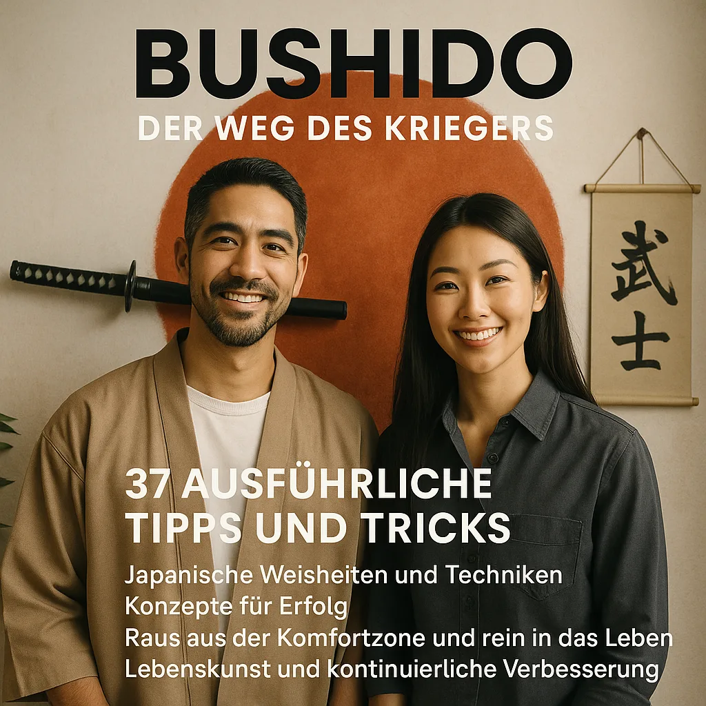 Bushido, der Weg des Kriegers inkl. 37 ausführliche Tipps und Tricks. Japanische Weisheiten und Techniken. Konzepte für Erfolg. Raus aus der Komfortzone und rein in das Leben. Lebenskunst und kontinuierliche Verbesserung im Alltag.