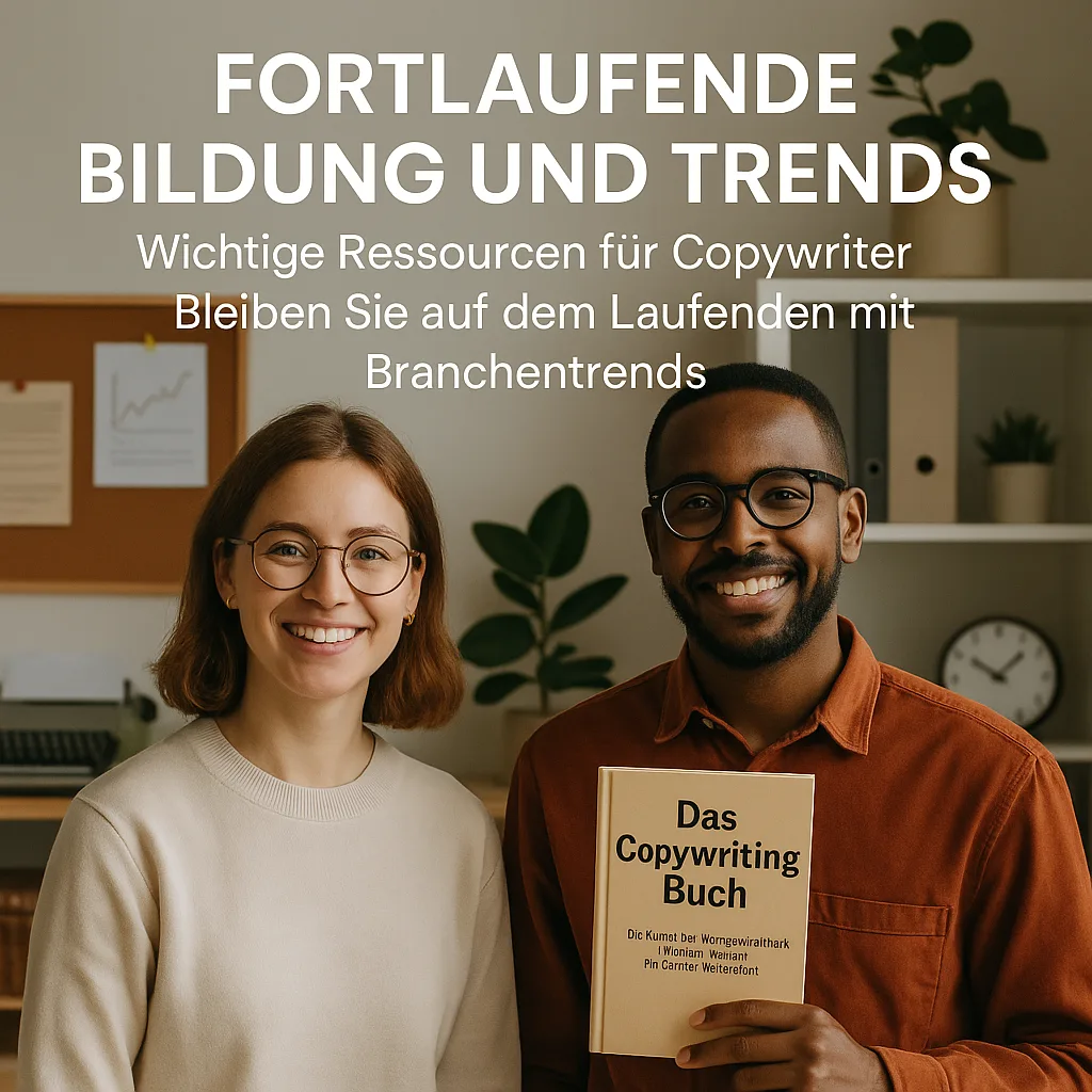 Fortlaufende Bildung und Trends. Wichtige Ressourcen für Copywriter. Bleiben Sie auf dem Laufenden mit Branchentrends. Das Copywriting Buch. Die Kunst der Wortgewandtheit und Überzeugung mit deinem Werbetext