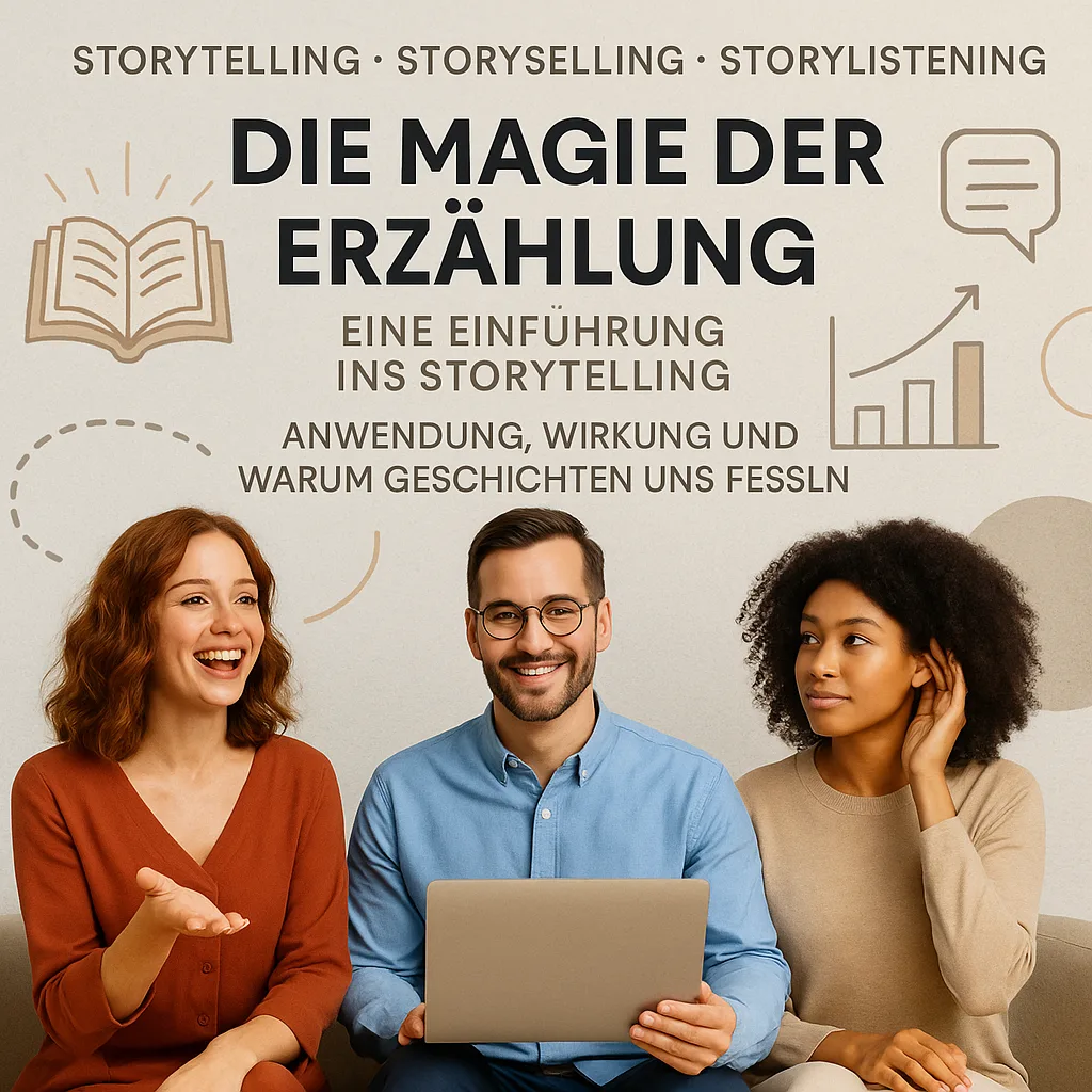 Storytelling, Storyselling und Storylistening. Erzählen, Verkaufen und Zuhören. Die Magie der Erzählung, eine Einführung ins Storytelling. Anwendung, Wirkung und warum Geschichten uns fesseln.