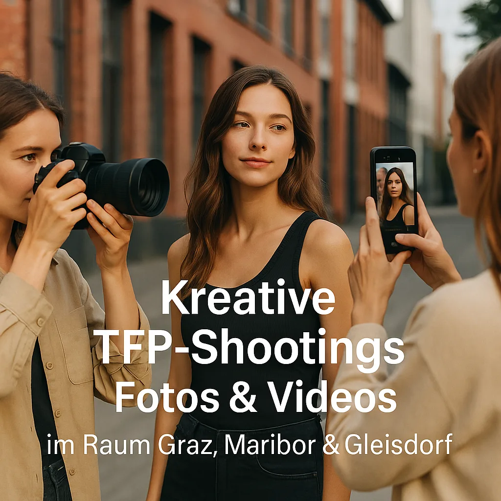 Mehr über den Artikel erfahren Kreative TFP-Shootings Fotos & Videos im Raum Graz, Maribor & Gleisdorf inkl. 37 Vorteile
