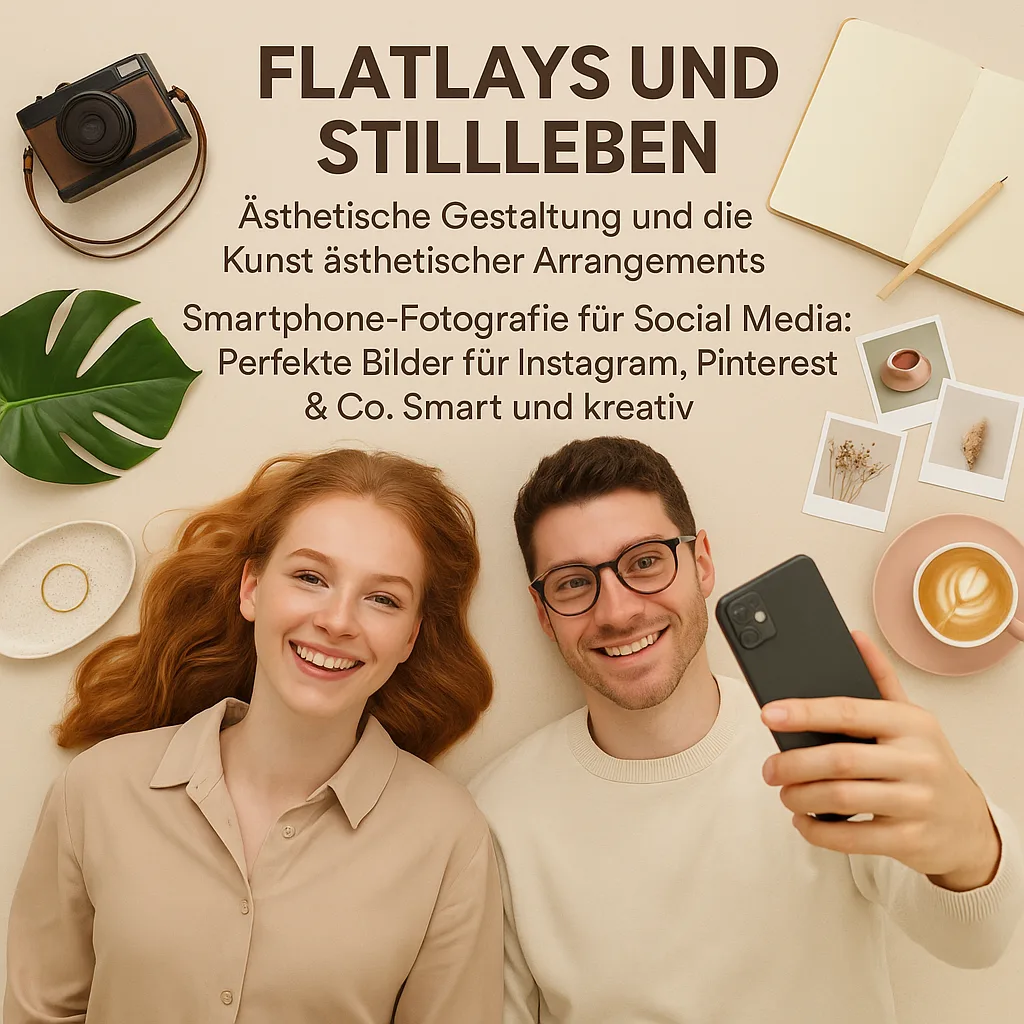 Flatlays und Stilllebeninkl. 12 ausführliche Tipps & Tricks. Ästhetische Gestaltung und die Kunst ästhetischer Arrangements. Smartphone-Fotografie für Social Media