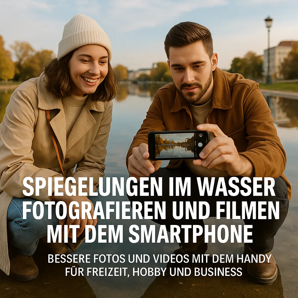 Spiegelungen im Wasser fotografieren und filmen mit dem Smartphone. Fotografieren und Filmen mit dem Smartphone: Bessere Fotos und Videos mit dem Handy für Freizeit, Hobby und Business