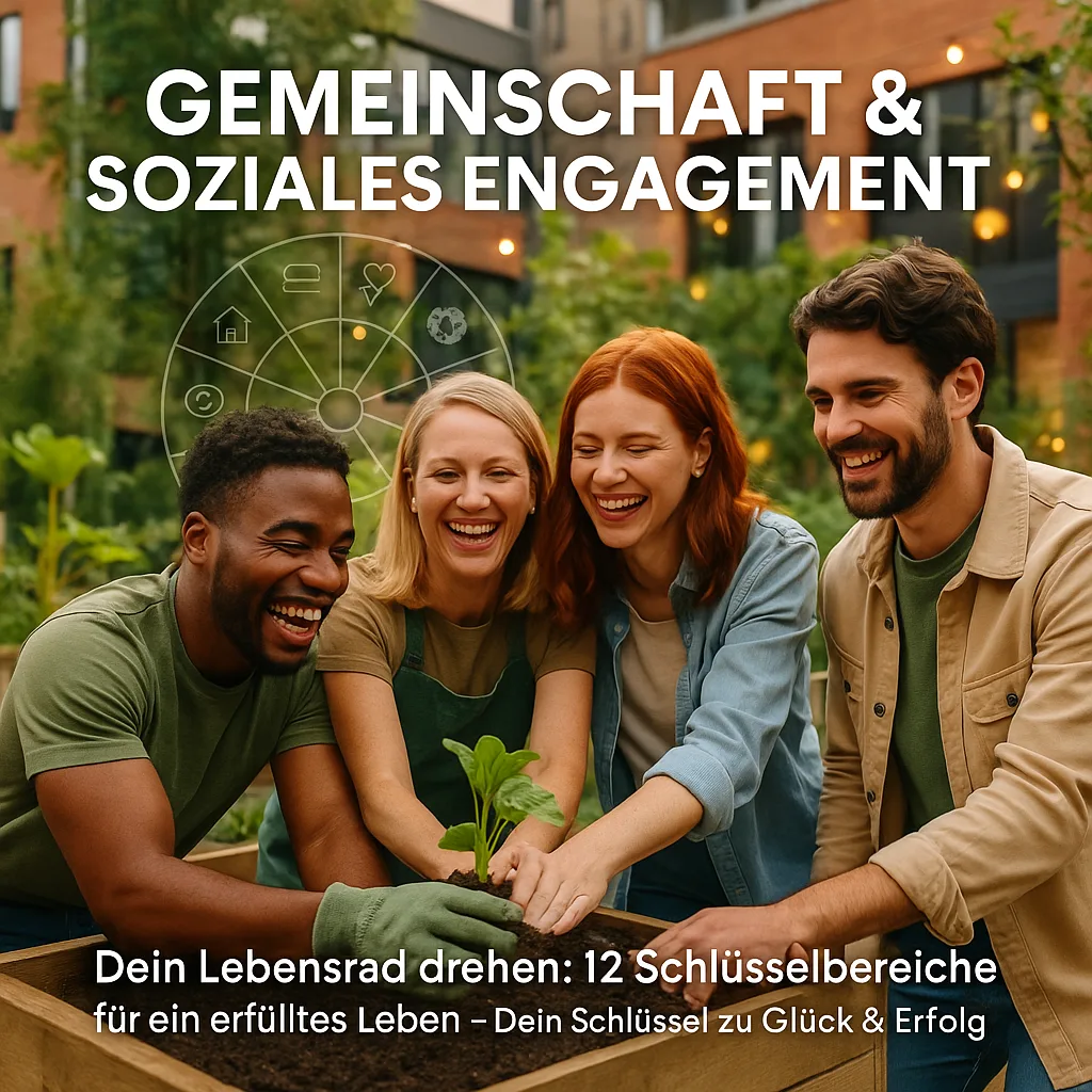 Gemeinschaft und soziales Engagement. Dein Lebensrad drehen: 12 Schlüsselbereiche für ein Erfülltes Leben: Dein Schlüssel zu Glück und Erfolg