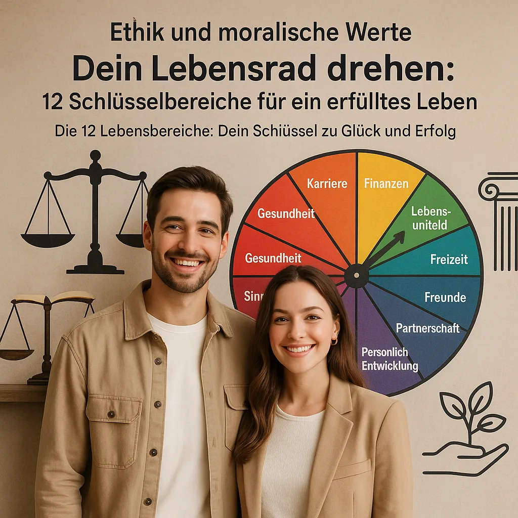 Ethik und moralische Werte. Dein Lebensrad drehen: 12 Schlüsselbereiche für ein Erfülltes Leben: Die 12 Lebensbereiche: Dein Schlüssel zu Glück und Erfolg