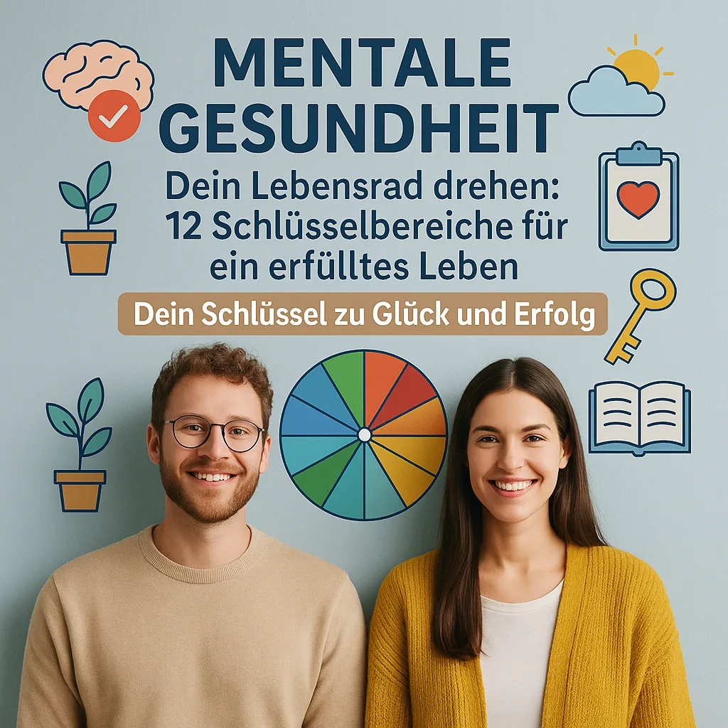 Mentale Gesundheit. Dein Lebensrad drehen: 12 Schlüsselbereiche für ein Erfülltes Leben: Dein Schlüssel zu Glück und Erfolg