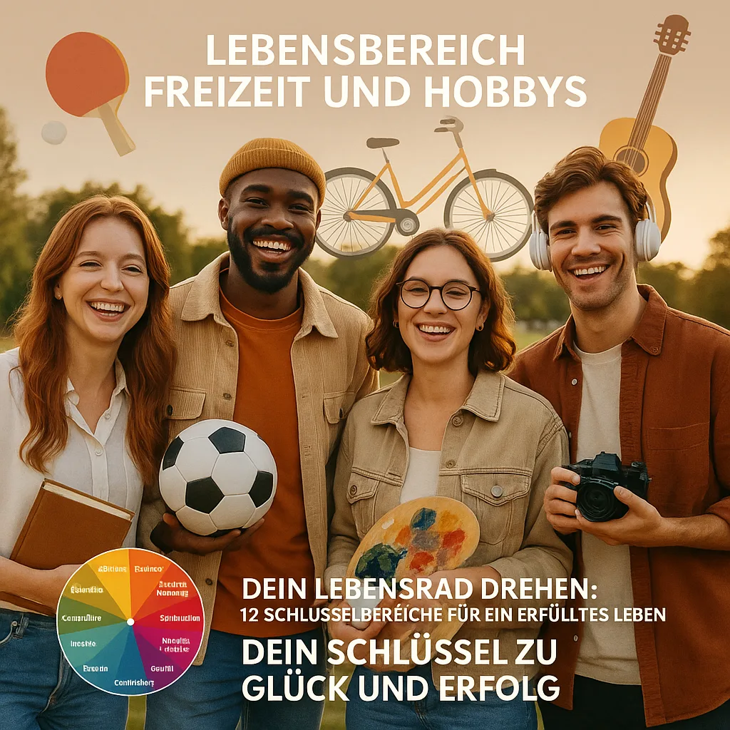 Lebensbereich Freizeit und Hobbys. Dein Lebensrad drehen: 12 Schlüsselbereiche für ein Erfülltes Leben: Dein Schlüssel zu Glück und Erfolg